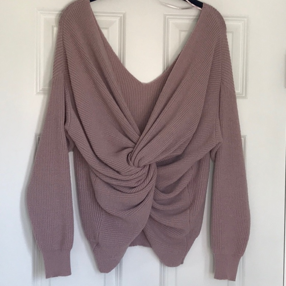 O & O Mauve Pink Sweater NWOT Sz M